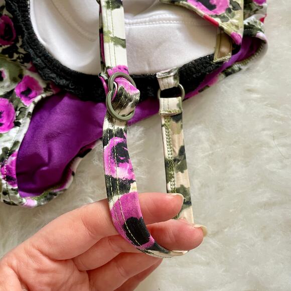 Seafolly Anthropologie 2 piece Floral Bikini US 6 / Small - Picture 4 of 10